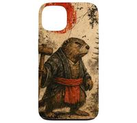 Castor sohei Monje Anime japonés Vintage Ukiyo-e Arte de Carcasa para iPhone 13