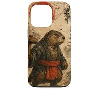 Castor sohei Monje Anime japonés Vintage Ukiyo-e Arte de Carcasa para iPhone 13 Pro