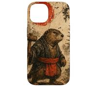 Castor sohei Monje Anime japonés Vintage Ukiyo-e Arte de Carcasa para iPhone 14