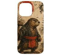 Castor sohei Monje Anime japonés Vintage Ukiyo-e Arte de Carcasa para iPhone 14 Pro MAX