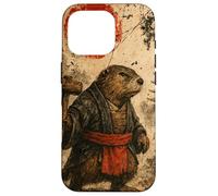 Castor sohei Monje Anime japonés Vintage Ukiyo-e Arte de Carcasa para iPhone 16 Pro