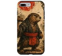 Castor sohei Monje Anime japonés Vintage Ukiyo-e Arte de Carcasa para iPhone 7 Plus/8 Plus