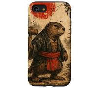 Castor sohei Monje Anime japonés Vintage Ukiyo-e Arte de Carcasa para iPhone SE (2020) / 7/8