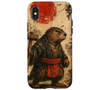 Castor sohei Monje Anime japonés Vintage Ukiyo-e Arte de Carcasa para iPhone X/XS