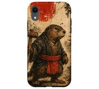 Castor sohei Monje Anime japonés Vintage Ukiyo-e Arte de Carcasa para iPhone XR