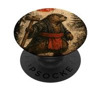 Castor sohei Monje Anime japonés Vintage Ukiyo-e Arte de PopSockets PopGrip Adhesivo