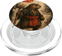 Castor sohei Monje Anime japonés Vintage Ukiyo-e Arte de PopSockets PopGrip para MagSafe