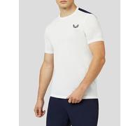 Castore Camiseta de hombre Apex Castore. Blanco / Azul marino S