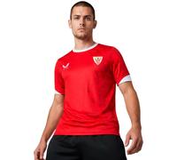 Castore - Camiseta oficial Athletic Club Bilbao Pre-Match 2025-2026, Unisex, Racing Red-Brilliant White, XL