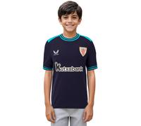 Castore - Camiseta oficial Athletic Club Bilbao Segunda Equipación 2025-2026 Niño, Unisex, Baritone Blue-Blue Danube, XL