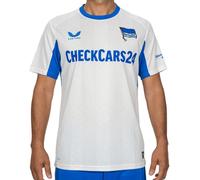 Castore - Camiseta oficial Hertha Berlin Segunda Equipación 2025-2026, Unisex, Brilliant White-Skydiver, L