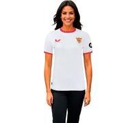 Castore - Camiseta oficial Sevilla FC Primera Equipación 2024-2025 Mujer, Mujer, Brilliant White-True Red, L