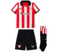 Castore - Conjunto Athletic Club Bilbao Primera Equipación 2025-2026 Niño, Unisex, Racing Red-Caviar, 5-6Y
