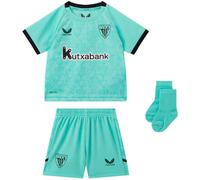 Castore - Conjunto Athletic Club Bilbao Tercera Equipación 2025-2026 Bebé, Unisex, Ocean Wave-Caviar, 9-12M