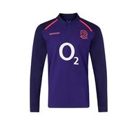 Castore England Rugby Alternate Classic - Camisa de Manga Larga para Hombre, rodonita, Azul marítimo, Rosa Diva, Talla XXL