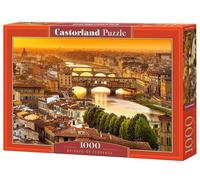 Castorland 1000 Piece Jigsaw Puzzle, Bridges of Florence, Arno (Importación USA)