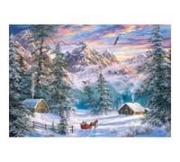 Castorland C-104680-2 Mountain Christmas-puzzel van 1000 stukj (Importación USA)