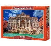 Castorland C-152230-2 - Puzzle de 1500 piezas, fuente de Trevi, Roma, Italia, estilo barroco, rompecabezas de viaje, arquitectura italiana, rompecabezas para adultos, Castorland C-152230-2
