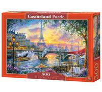 Castorland Tea Time in Paris Puzzle - Rompecabezas (Puzzle rompecabezas, Ciudad, Niños y adultos, Niño/niña, 9 año(s), 470 mm) , color/modelo surtido