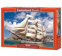 Castorland Harbor Tall Ship Leaving Harbour-Puzzle de 500 Piezas, Color carbón, 35 x 25 x 5 cm (B-52851)