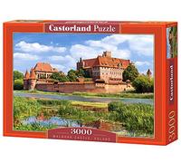Castorland Malbork Castle, Poland, Multicolor 3000 | Polonia C-300211-2 - Puzle de arquitectura medieval (tamaño grande)