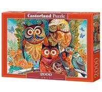 Castorland Owls 2000 pcs Puzzle - Rompecabezas (Puzzle rompecabezas, Arte, Niños y adultos, Búho, Niño/niña, 9 año(s)) , color/modelo surtido