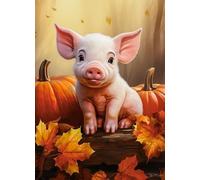 Castorland Puzle Otoño Piglet 300 piezas, multicolor