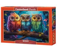 Castorland Puzzle 1000 piezas: Tres búhos pequeños