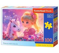 Castorland Puzzle de princesa unicornio 100 piezas puzzle infantil