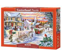CASTORLAND Rompecabezas de 1000 piezas, árbol de Navidad está llegando, escena de invierno, rompecabezas vintage, rompecabezas para adultos, Castorland C-105274-2