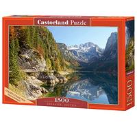 CASTORLAND Rompecabezas de 1500 Piezas, Gosausee, Austria, Rompecabezas idílico, Vista a la montaña, Rompecabezas para Adultos, Castorland C-152018-2