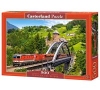 Castorland Train on the bridge 500 pcs Puzzle - Rompecabezas ( (Importación USA)