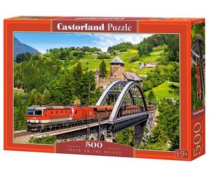 Castorland Train on the bridge 500 pcs Puzzle - Rompecabezas ( (Importación USA)