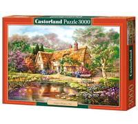 Castorland- Twilight at Woodgreen Pond Puzzle 3000 Pieces Crepúsculo Puzle, Multicolor (C-300365-2)
