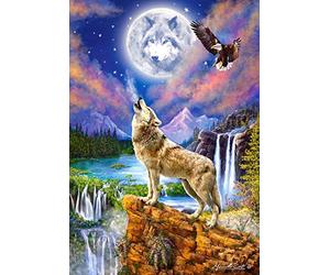Castorland Wolf's Night Puzzle - Rompecabezas (Puzzle rompecabezas, Arte, Niños y adultos, Lobo, Niño/niña, 9 año(s))