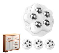 Castors, 360 Degree Rotation Caster Wheels, Stainless Steel Rollers for Furniture, Sticky Pulley for Storage Bins, Caster Wheels, Furniture Casters for Easy Movement