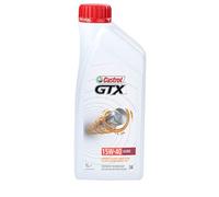 CASTROL Aceite de motor 15W-40 GTX Aceite mineral Aceite para motor ACEA A3/B3 API SL API CF A3/B3 1L