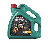 CASTROL Aceite de motor 5W-20 Magnatec Aceite completamente sintético Aceite para motor API SN Stop-Start E 4L