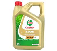 CASTROL Aceite de motor 5W-40 EDGE Aceite completamente sintético ACEA A3/B4 API SP A3/B4 4L Compatible con VW Polo V Hatchback 6R1, 6C1 up! Hatchback 121, 122, BL1, BL2, BL3, 123, TOYOTA, SKODA