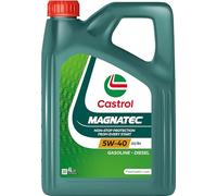 CASTROL Aceite de motor 5W-40 Magnatec ACEA A3/B4 API SN A3/B4 4L Compatible con VW Polo V Hatchback 6R1, 6C1 up! Hatchback 121, 122, BL1, BL2, BL3, 123 Golf 7 Hatchback 5G1, BQ1, BE1, BE2, PEUGEOT