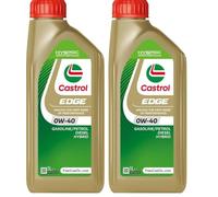 Castrol EDGE 0W-40 Aceite de Motor 1L (Paquete de 2)