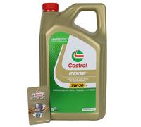 Castrol Aceite de motor Edge Titanio 5W-30 LL Acea C3 5 L para Porsche C30 VW 50400/50700