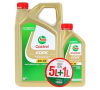 Castrol EDGE Aceite de Motor 5W-30 LL, pack de 5 + 1 L, Homologación ACEA C3, Libera el máximo rendimiento