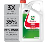 Castrol GTX 15W-40 A3/B3 Aceite de Motor 5L, Versión actual