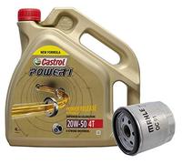 Castrol Kit Duo Power 1 Aceite de Motores 20W-50 4T 4L + Filtro Mahle OC91