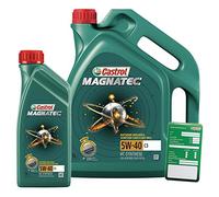 Castrol Magnatec 5W-40 C3 - Aceite de motor (1 L + 5 L = 6 L, incluye remolque de cambio de aceite)