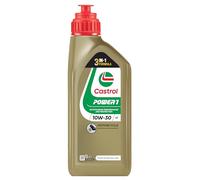 CASTROL Aceite de motor 10W-30 Power 1 aceite parcialmente sintético aceite API SL 4T 1L Compatible con ZNEN MOTORCYCLES ZN50, YAMAHA MOTORCYCLES X-CITY
