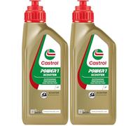Castrol POWER1 Scooter 2T Aceite de Moto 1L (Paquete de 2)