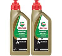 Castrol POWER1 Ultimate 2T Aceite de Moto 1L (Paquete de 2)