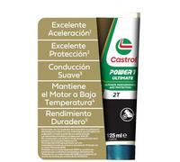 Castrol POWER1 ULTIMATE 2T Aceite de moto totalmente sintético, 125ml